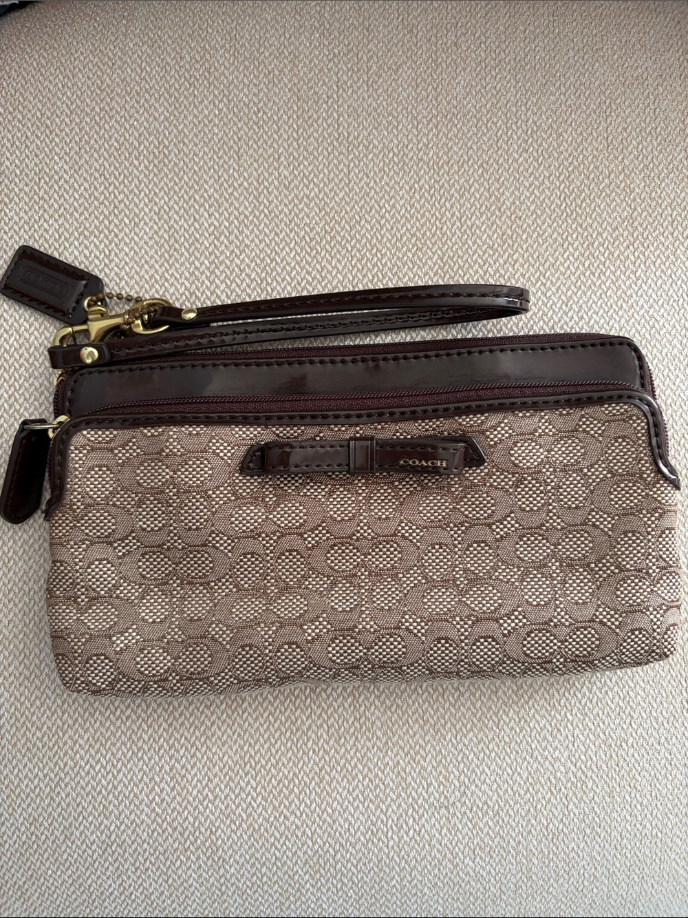 Coach micro c wristlet